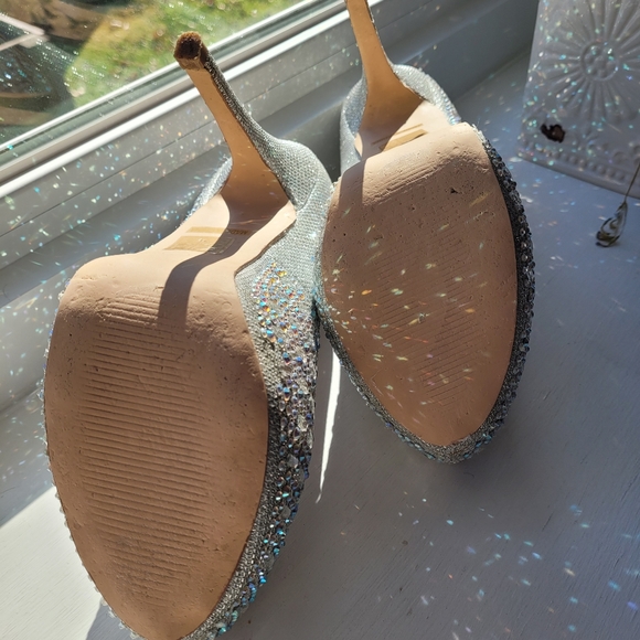 Lauren Lorraine Bella silver heels - Picture 9 of 16